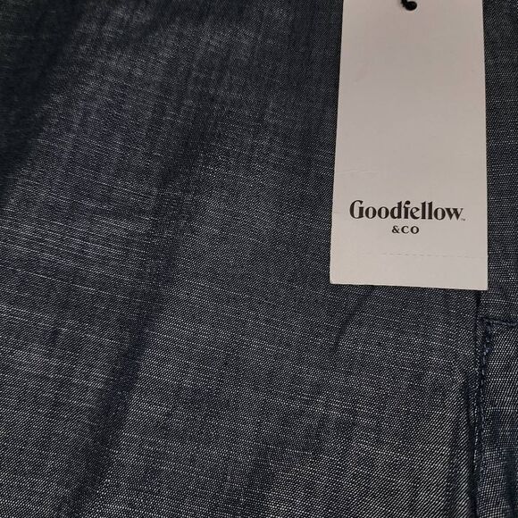 NWT Goodfellow & Co Mens Blue The Every Wear Shirts 7" 30 - Picture 3 of 7